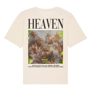 Heaven Oversized Shirt BackPrint Detailansicht, Mountain Movers christliche Streetwear