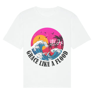 Grace Like A Flood Oversized T-Shirt Variante, Mountain Movers christliches Design
