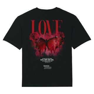 Love Streetwear Oversized Shirt BackPrint Variante, Mountain Movers christliches Design