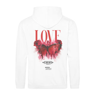 Love Streetwear Hoodie BackPrint Variante, Mountain Movers christliches Design
