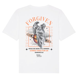 Forgiven Oversized Shirt BackPrint Variante, Mountain Movers christliches Design