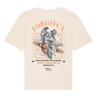 Forgiven Oversized Shirt BackPrint Detailansicht, Mountain Movers christliche Streetwear