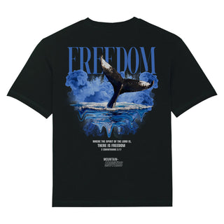 Freedom Streetwear Oversized Shirt BackPrint Variante, Mountain Movers christliches Design