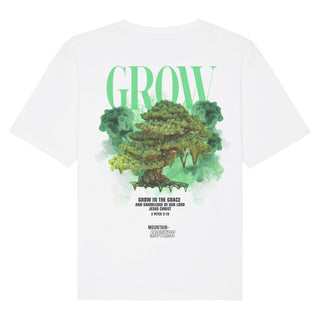 Grow Streetwear Oversized Shirt BackPrint Variante, Mountain Movers christliches Design