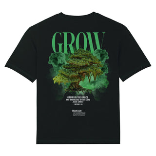 Grow Streetwear Oversized Shirt BackPrint Variante, Mountain Movers christliches Design