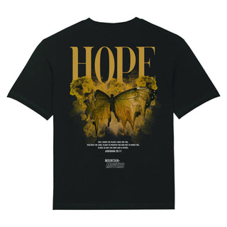 Hope Streetwear Oversized Shirt BackPrint Variante, Mountain Movers christliches Design