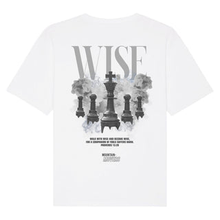 Wise Streetwear Oversized Shirt BackPrint Detailansicht, Mountain Movers christliche Streetwear