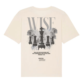 Wise Streetwear Oversized Shirt BackPrint Detailansicht, Mountain Movers christliche Streetwear