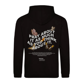 Pray about it Hoodie BackPrint, christliche Streetwear von Mountain Movers