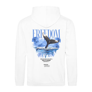 Freedom  Streetwear Hoodie BackPrint Variante, Mountain Movers christliches Design