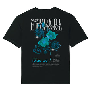 Eternal Oversized Shirt BackPrint Variante, Mountain Movers christliches Design