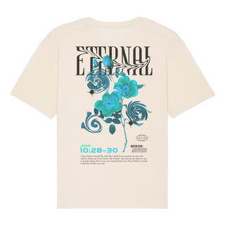 Eternal Oversized Shirt BackPrint Detailansicht, Mountain Movers christliche Streetwear