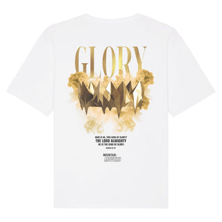 Glory Streetwear Oversized Shirt BackPrint Detailansicht, Mountain Movers christliche Streetwear