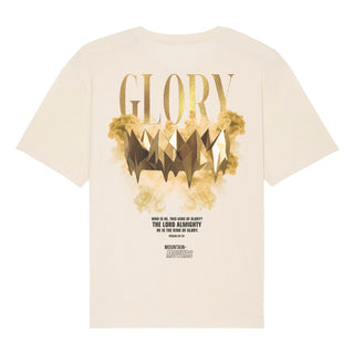 Glory Streetwear Oversized Shirt BackPrint Detailansicht, Mountain Movers christliche Streetwear
