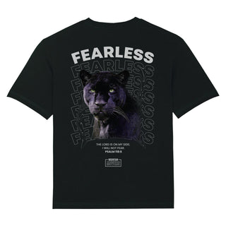 Fearless Panther Oversized Shirt BackPrint Variante, Mountain Movers christliches Design