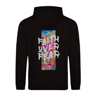 Faith over Fear Streetwear Hoodie BackPrint, christliche Streetwear von Mountain Movers