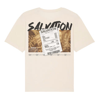 Salvation Oversized Shirt BackPrint Detailansicht, Mountain Movers christliche Streetwear