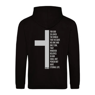 John 3:16 Hoodie BackPrint, christliche Streetwear von Mountain Movers