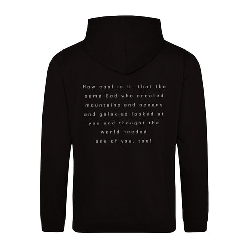 Wat een coole hoodie met rits