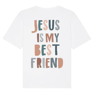 Best Friend Oversized Shirt BackPrint Detailansicht, Mountain Movers christliche Streetwear