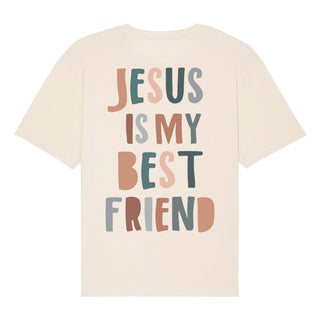 Best Friend Oversized Shirt BackPrint Detailansicht, Mountain Movers christliche Streetwear