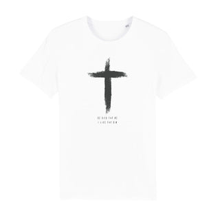 He Died Shirt Variante, Mountain Movers christliches Design