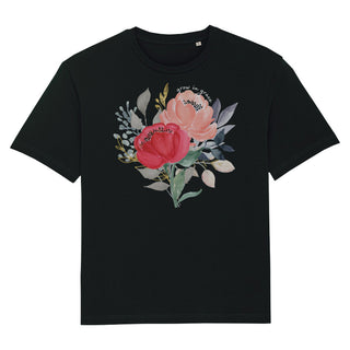 Grow in Grace Aquarell Oversized Shirt Variante, Mountain Movers christliches Design
