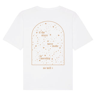 Stars Worship Oversized Shirt BackPrint Variante, Mountain Movers christliches Design