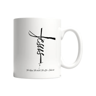 JESUS CROSS TASSE Variante, Mountain Movers christliches Design