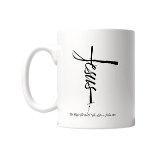 JESUS CROSS TASSE Variante, Mountain Movers christliches Design
