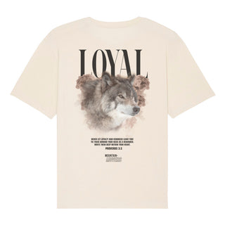 Loyal Oversized Shirt BackPrint Detailansicht, Mountain Movers christliche Streetwear