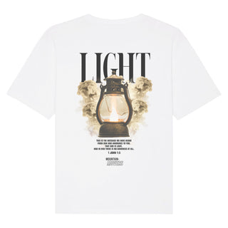 Light Streetwear Oversized Shirt BackPrint Detailansicht, Mountain Movers christliche Streetwear