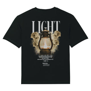 Light Streetwear Oversized Shirt BackPrint Variante, Mountain Movers christliches Design
