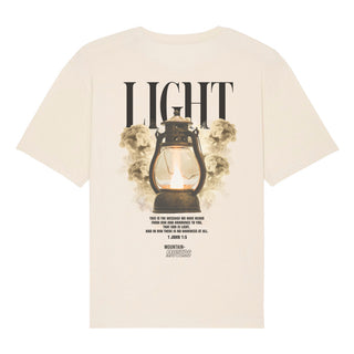 Light Streetwear Oversized Shirt BackPrint Detailansicht, Mountain Movers christliche Streetwear
