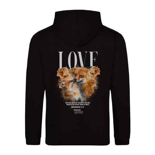 Love Fox Hoodie Streetwear BackPrint