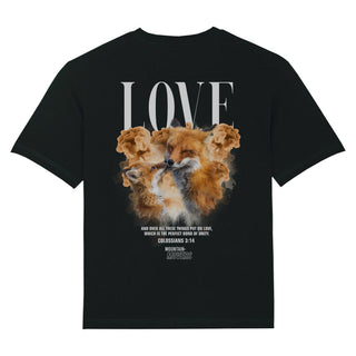 Love Fox Streetwear Oversized Shirt BackPrint Variante, Mountain Movers christliches Design