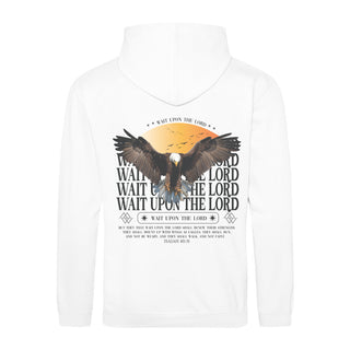 Wait upon the Lord Hoodie BackPrint Variante, Mountain Movers christliches Design