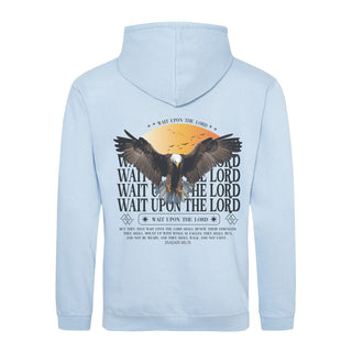 Wait upon the Lord Hoodie BackPrint Detailansicht, Mountain Movers christliche Streetwear