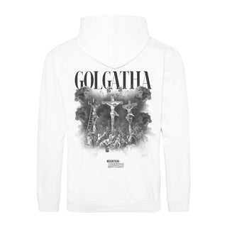 Golgatha Hoodie Streetwear BackPrint Variante, Mountain Movers christliches Design