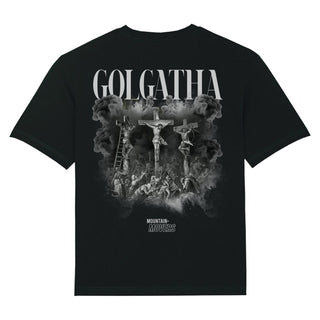 Golgatha Oversized Shirt BackPrint Variante, Mountain Movers christliches Design