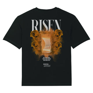 Risen Streetwear Oversized Shirt BackPrint Variante, Mountain Movers christliches Design
