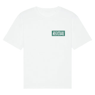 Revival Oversized Shirt BackPrint Detailansicht, Mountain Movers christliche Streetwear