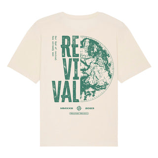 Revival Oversized Shirt BackPrint Detailansicht, Mountain Movers christliche Streetwear