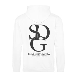 Soli Deo Gloria Hoodie BackPrint Variante, Mountain Movers christliches Design
