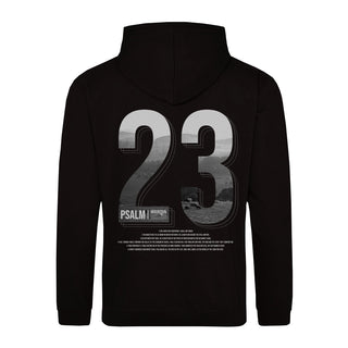 Psalm 23 Hoodie BackPrint, christliche Streetwear von Mountain Movers