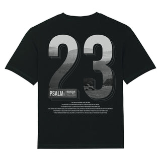 Psalm 23 Oversized Shirt BackPrint Variante, Mountain Movers christliches Design