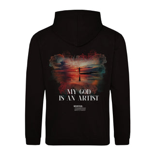 My God is an Artist Streetwear  Hoodie BackPrint, christliche Streetwear von Mountain Movers