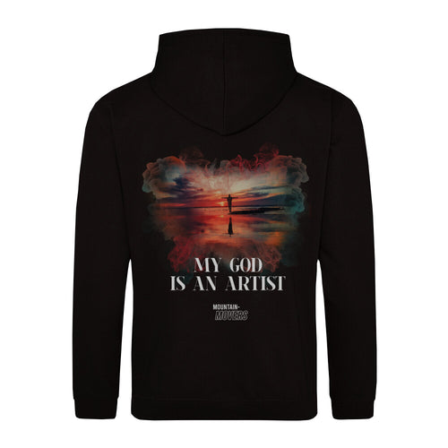 My God is an Artist Streetwear  Hoodie BackPrint