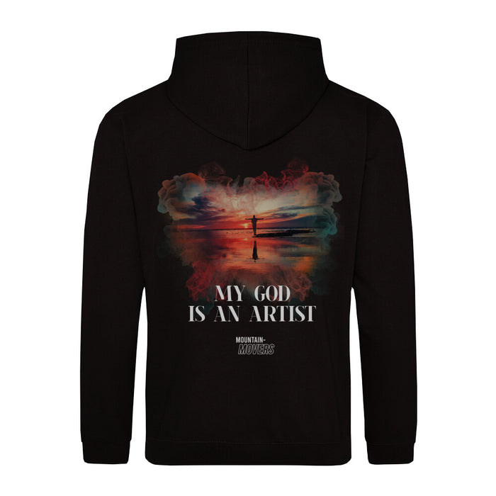My God is an Artist Streetwear  Hoodie BackPrint