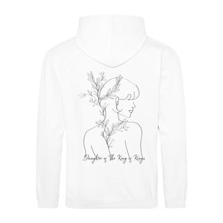 DAUGHTER OF KING OF KINGS HOODIE BackPrint Variante, Mountain Movers christliches Design